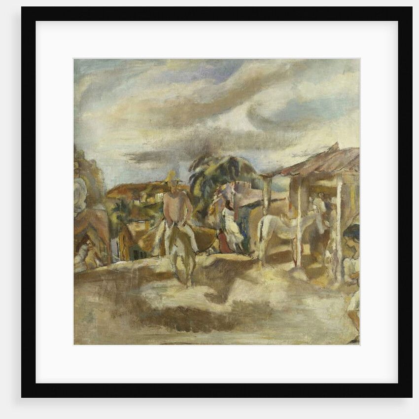 Cuban Village; Village Cubain, c.1917-1918 by Jules Pascin