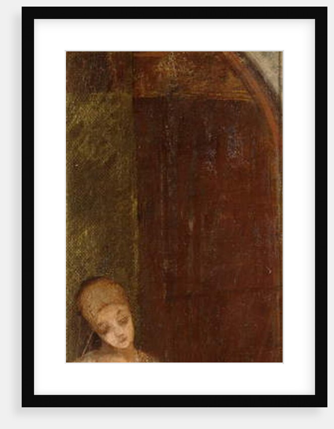 Young Woman Beneath an Arch; Jeune Femme Sous Une Arche, c.1886 by Odilon Redon