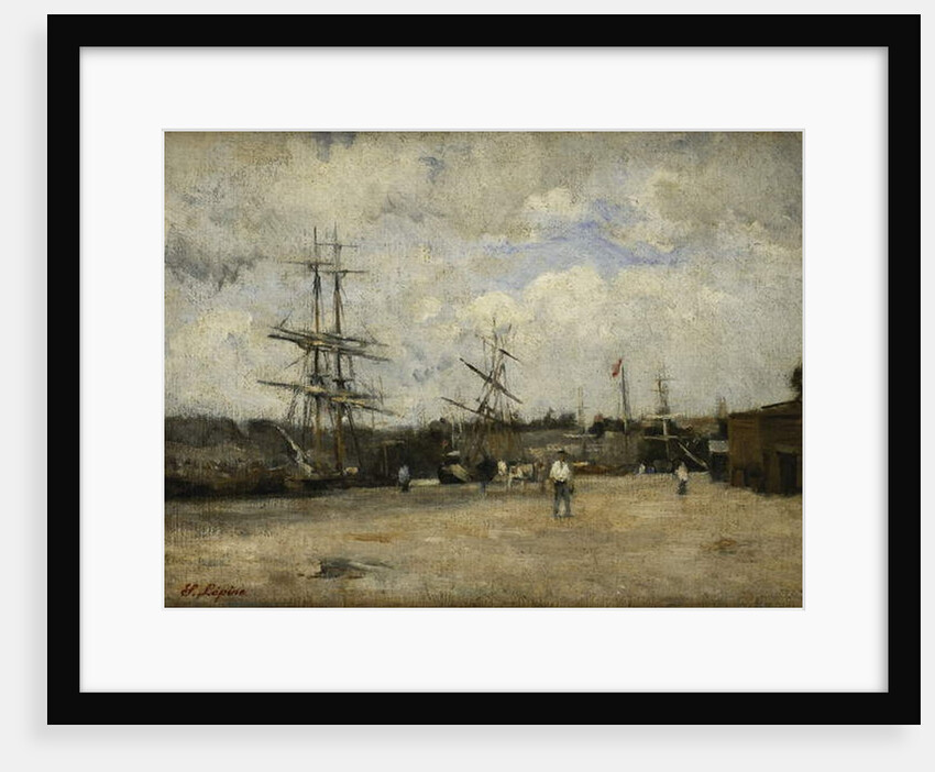 The Port of Rouen; Le Port de Rouen by Stanislas Victor Edouard Lepine
