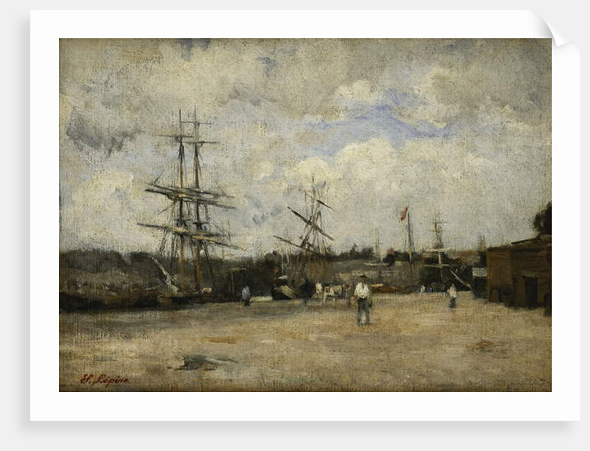 The Port of Rouen; Le Port de Rouen by Stanislas Victor Edouard Lepine