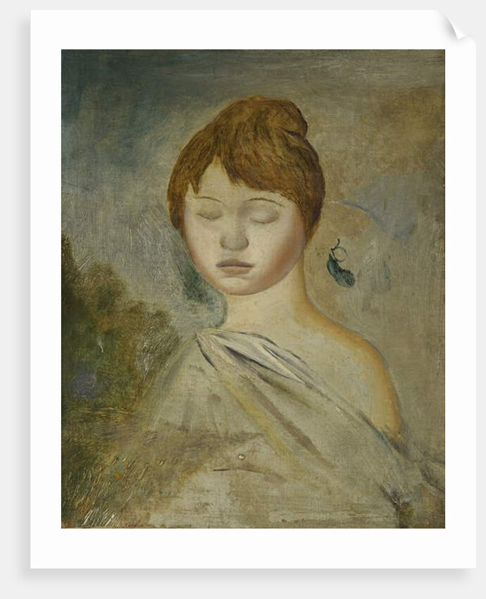 Head of a Young Woman by Pierre Auguste Renoir