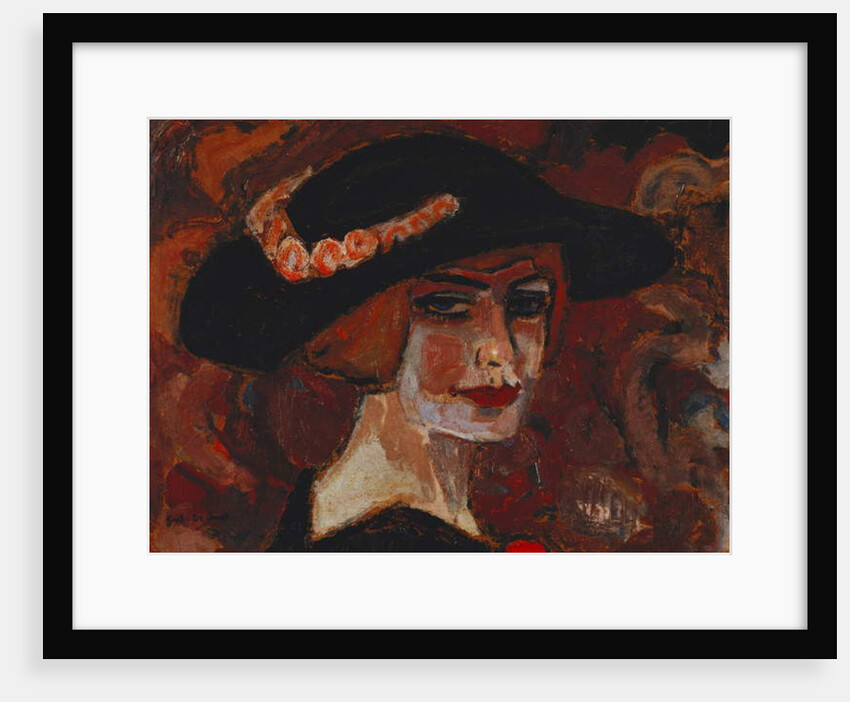Young Woman with a Hat; Jeune Fille au Chapeau, 1917 by Gustave de Smet