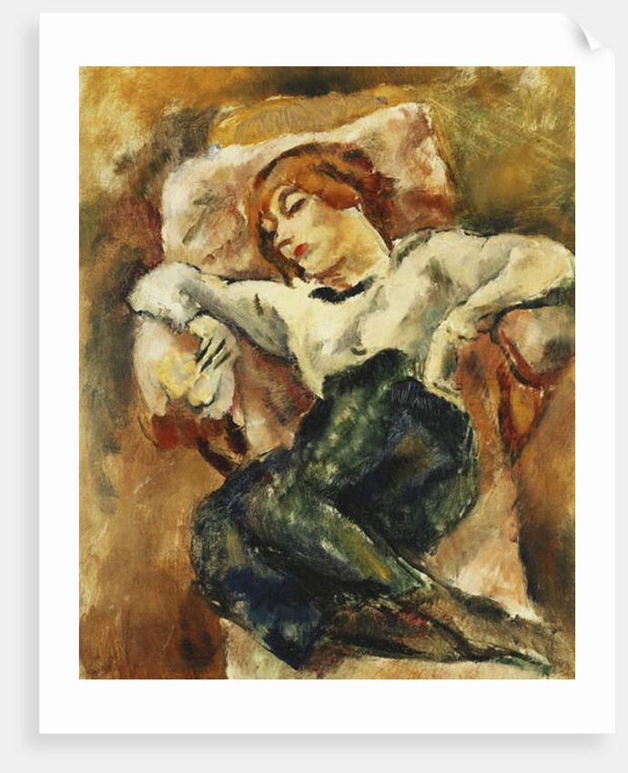 Hermine Resting; Hermine Reposant, 1916 by Jules Pascin