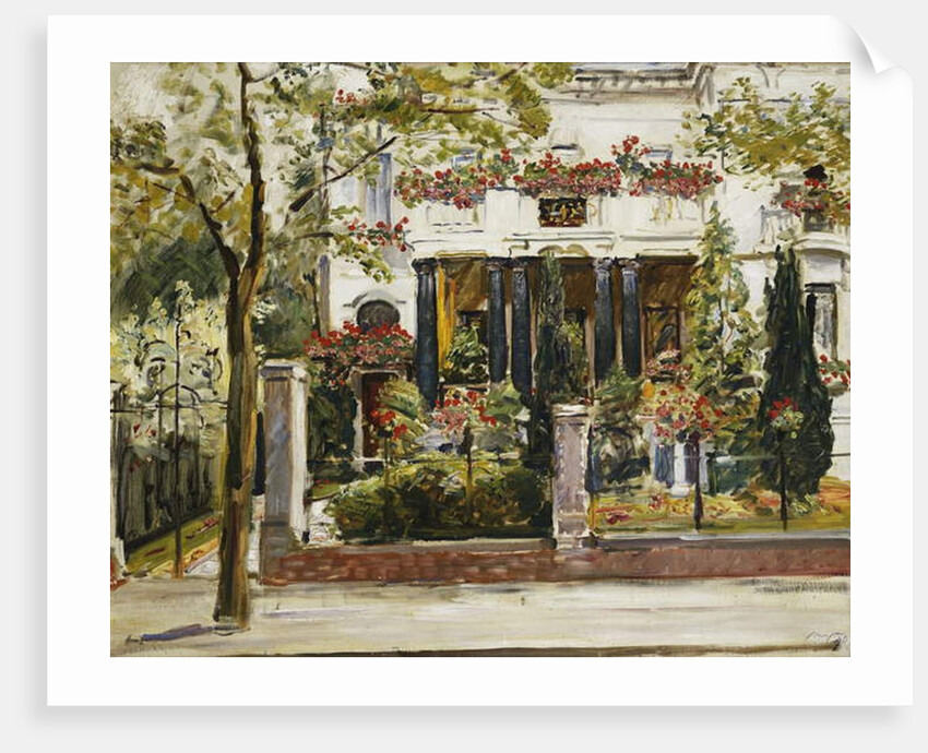 The Front Garden of the Steinbart Villa in Berlin; Der Vorgarten der Steinbartschen Villa in Berlin, 1911 by Max Slevogt