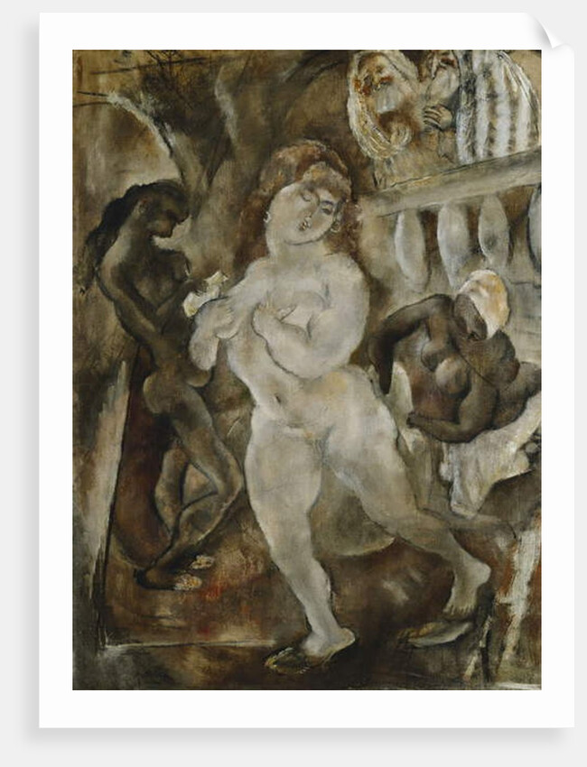 Susanna and the Elders; Susannah et les Vieillards, c.1921 by Jules Pascin