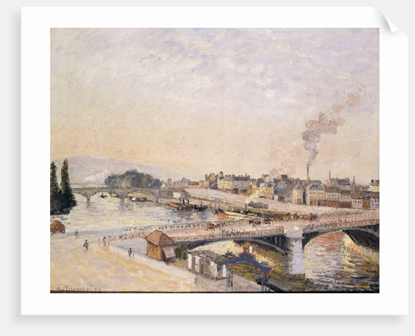 Sunrise over Rouen by Camille Pissarro