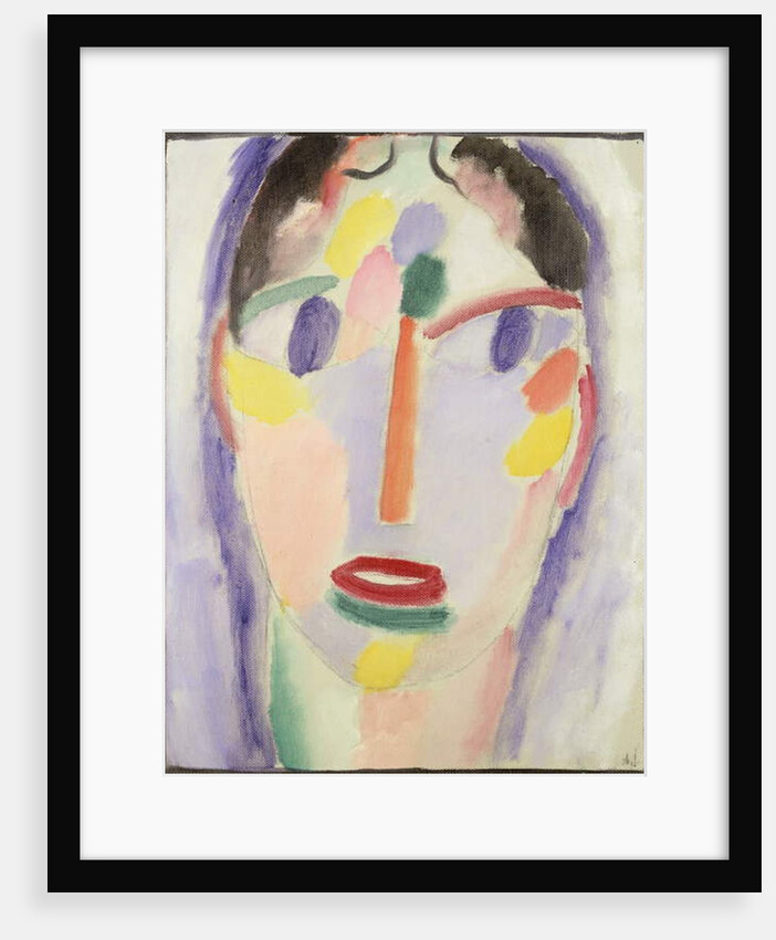 Blue head; Kopf In Blau, 1918 by Alexej von Jawlensky