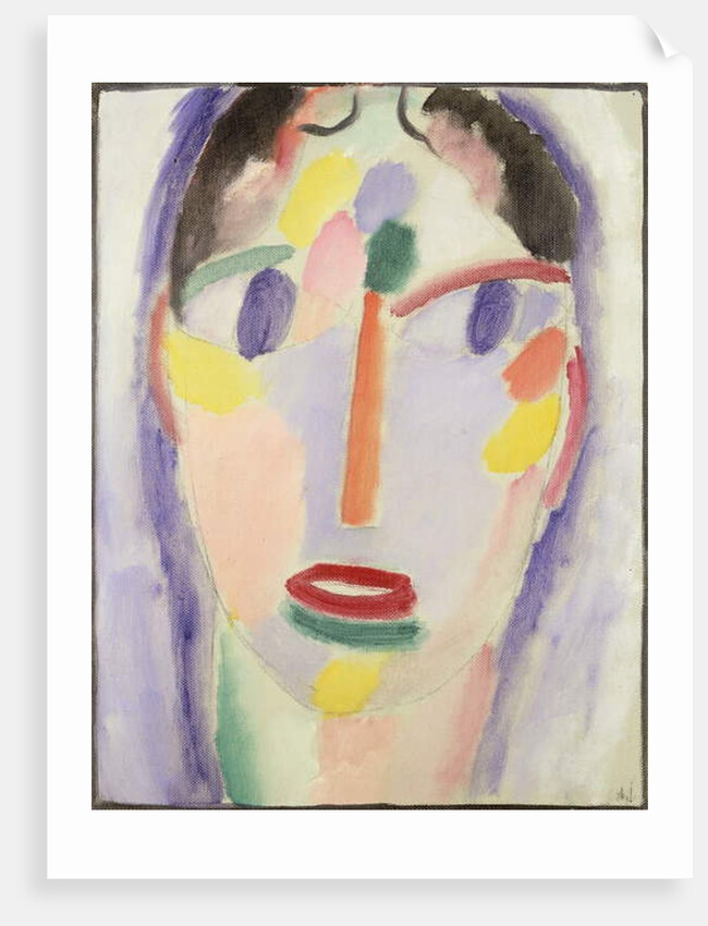 Blue head; Kopf In Blau, 1918 by Alexej von Jawlensky