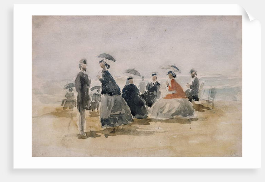 Les Crinolines, 1865 by Eugene Louis Boudin