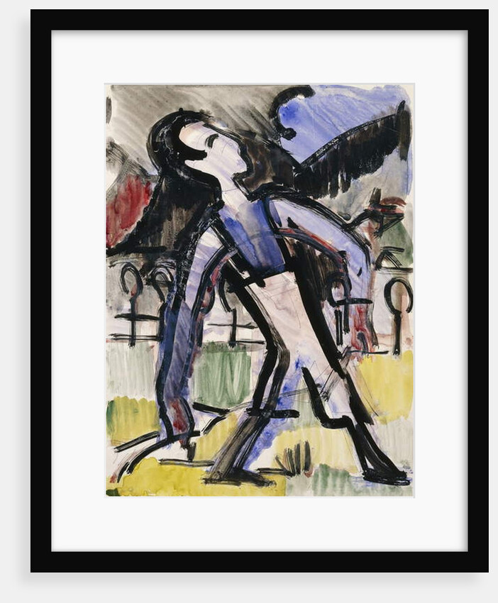Davos Figur, 1924 by Ernst Ludwig Kirchner