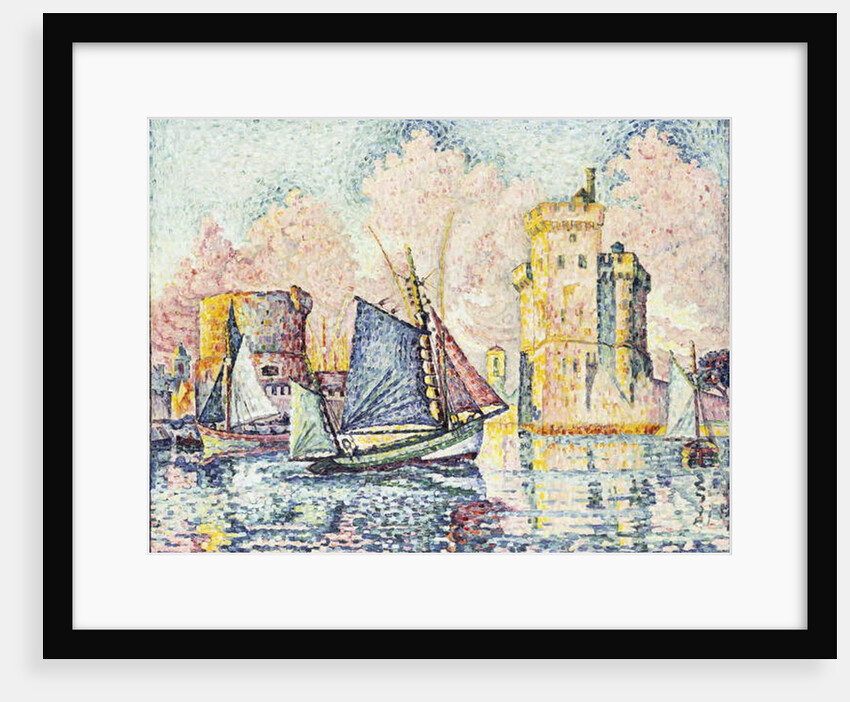 Tuna Boat Entering the Port of La Rochelle, Setting; Le Thonier Entrant dans le Port de La Rochelle, Couchant, 1927 by Paul Signac