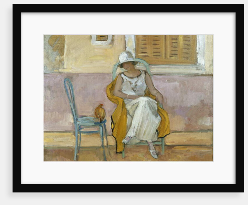 Woman in a White Dress; La Femme en Robe Blanche, c.1923 by Henri Lebasque
