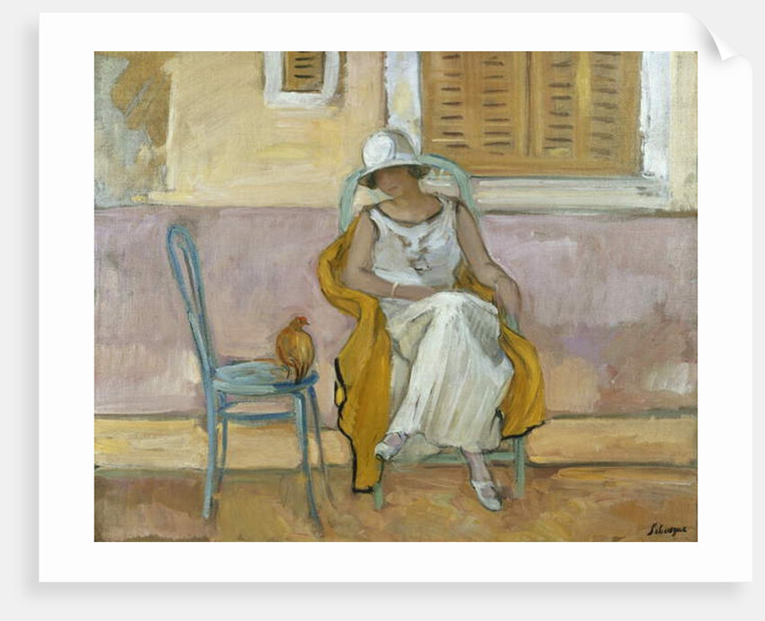 Woman in a White Dress; La Femme en Robe Blanche, c.1923 by Henri Lebasque