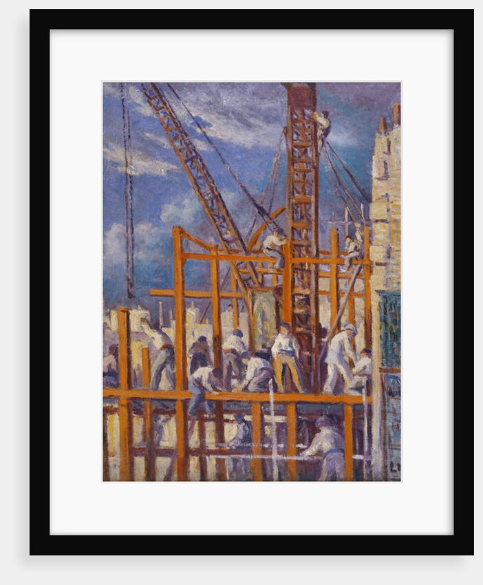 The Building Sites of Paris, Boulevard de la Madeleine; Les Chantiers de Paris, Boulevard de la Madeleine by Maximilien Luce