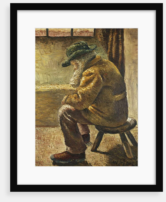 Seated Figure; Sitzende Figur, 1909 by Wilhelm Morgner