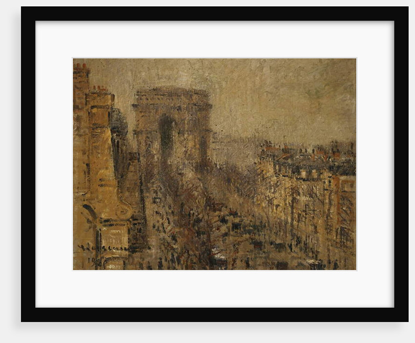 L'Avenue de Friedland, Paris, Cloudy Sky; L'Avenue de Friedland, Paris, Ciel Nuageux, 1925 by Gustave Loiseau