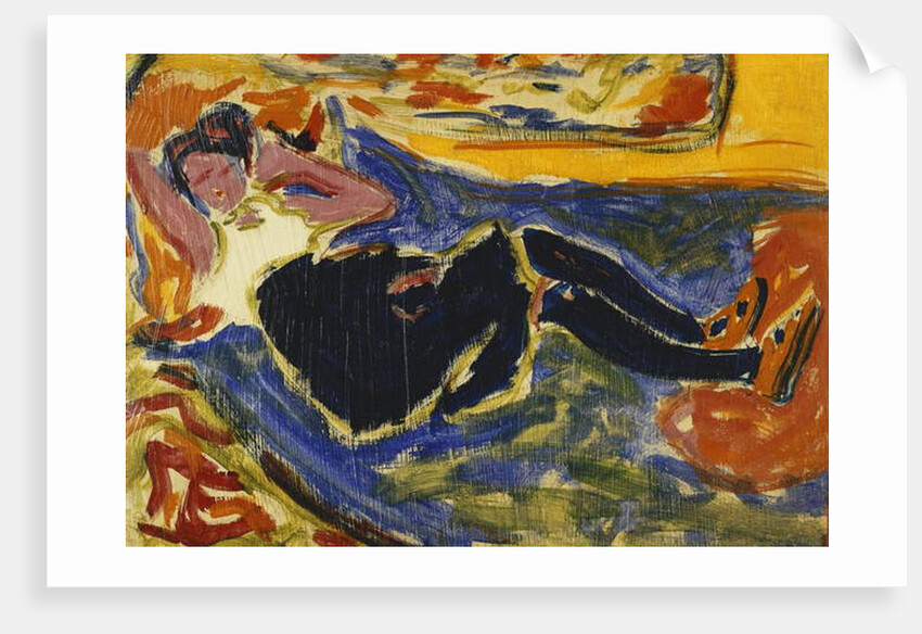 Woman with Black Stockings; Frau mit Schwarzen Strumpfen, c.1908-09 by Ernst Ludwig Kirchner
