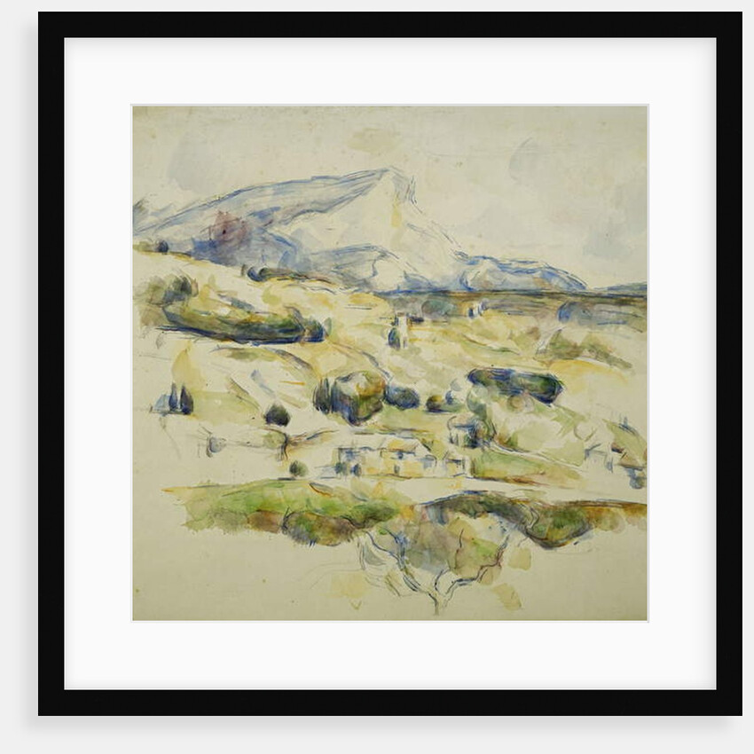 Mount Sainte Victoire looking towards Lauves; La Montagne Sainte Victoire Vue des Lauves, c.1902-1906 by Paul Cezanne