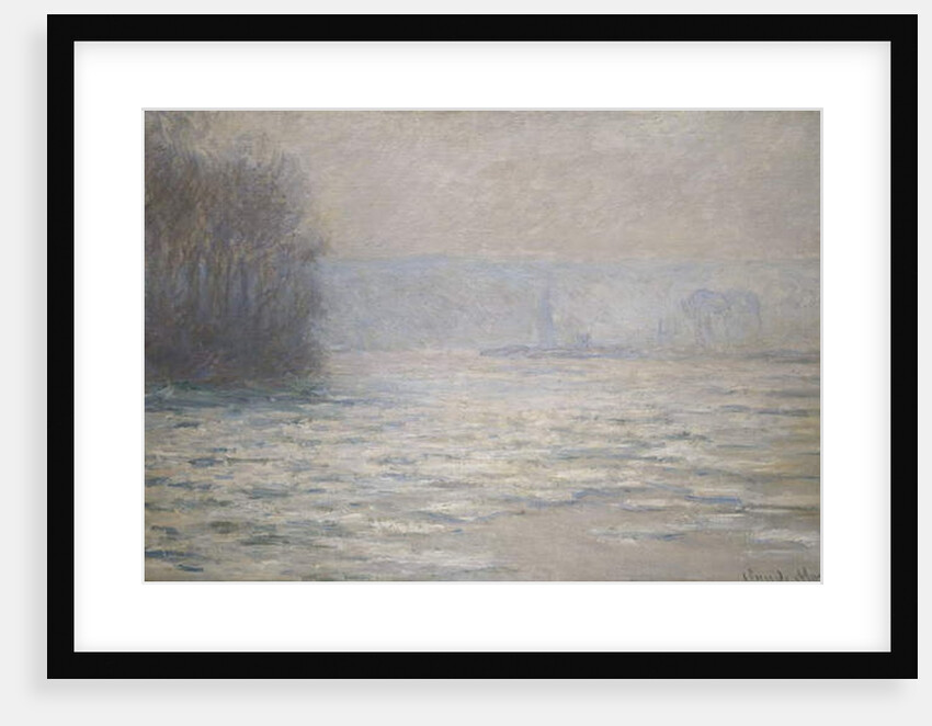 Floods on the Seine near Bennecourt; Debacle, La Seine pres Bennecourt, 1893 by Claude Monet