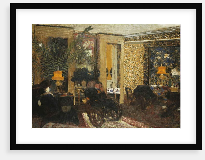Room with Three Lamps, Rue St. Florentin; Le Salon aux Trois Lampes, Rue St. Florentin, 1899 by Edouard Vuillard