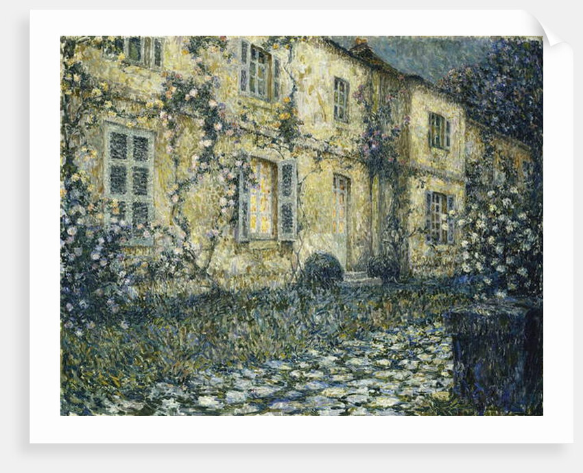 The Summer House; La Maison d'Ete by Henri Eugene Augustin Le Sidaner