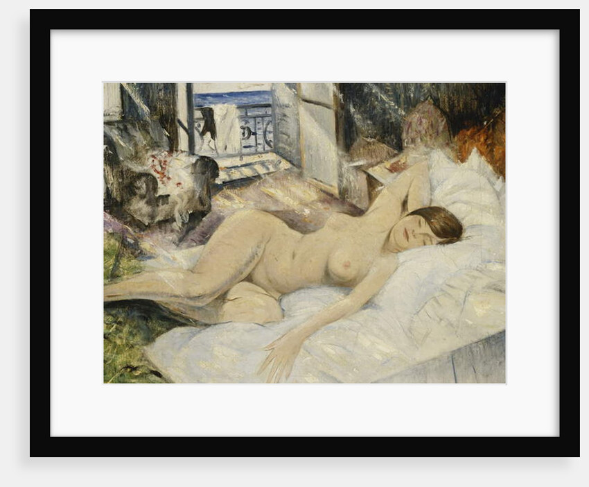 Nude on a Bed, South of France by Christopher Richard Wynne Nevinson