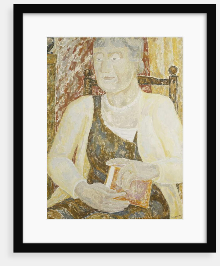Portrait of Mrs Ody holding a Book by Jessica Stewart Dismorr