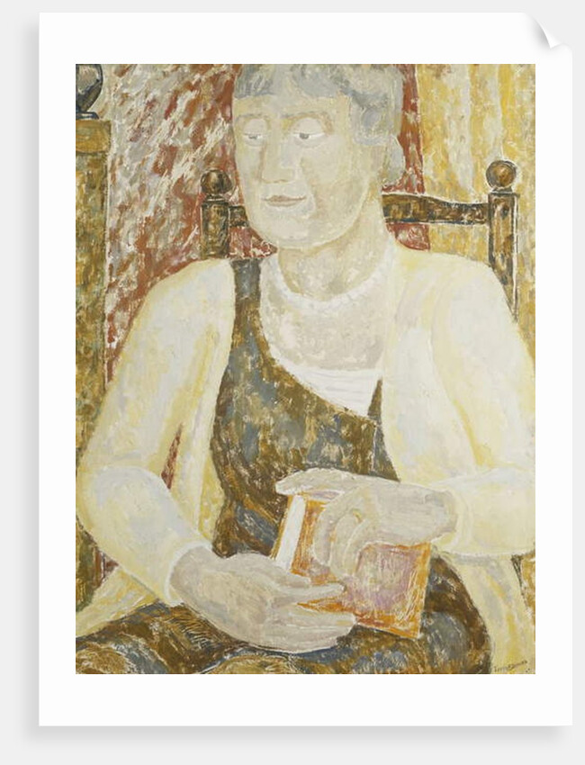 Portrait of Mrs Ody holding a Book by Jessica Stewart Dismorr