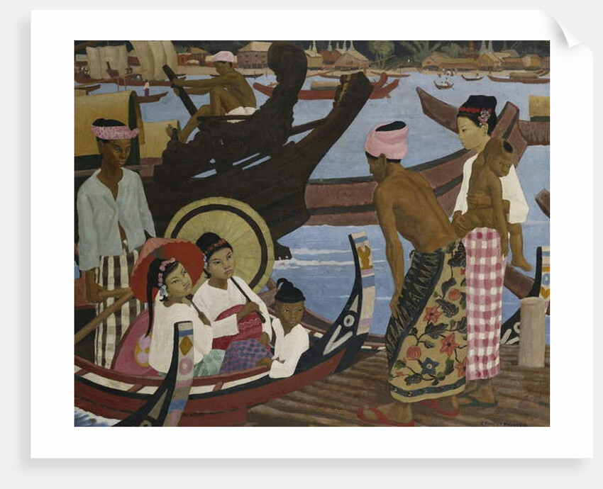 Crossing the River, Burma by Ernest Procter