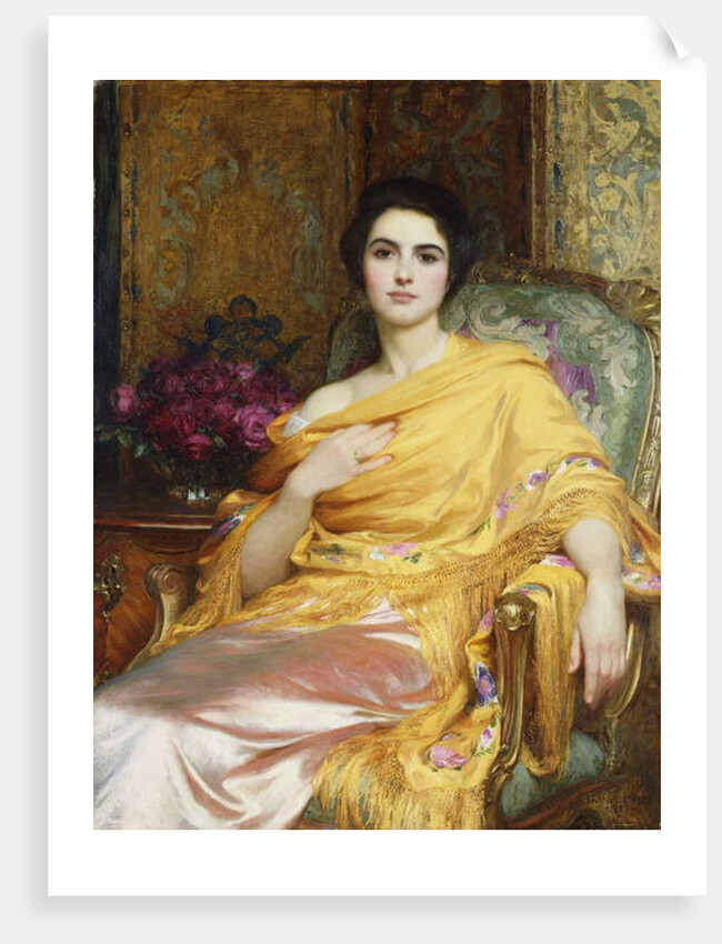 Portrait of Elsa, Daughter of William Hall by Frank Dicksee