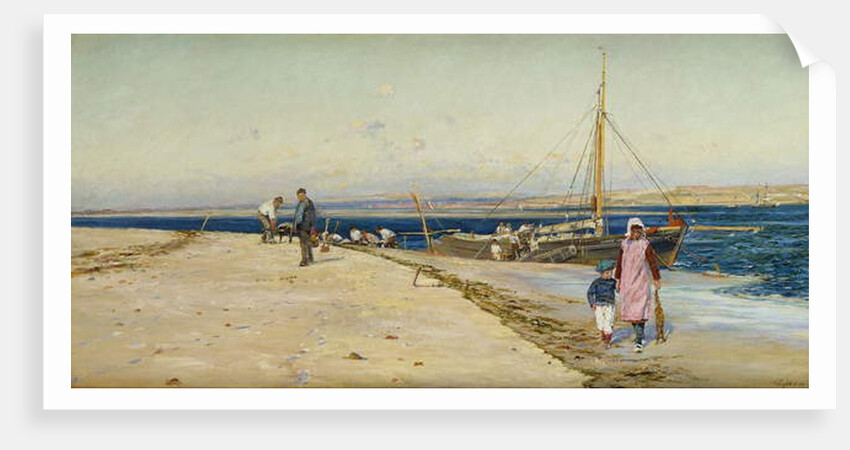 Figures on the Banks of an Estuary by William Lionel Wyllie
