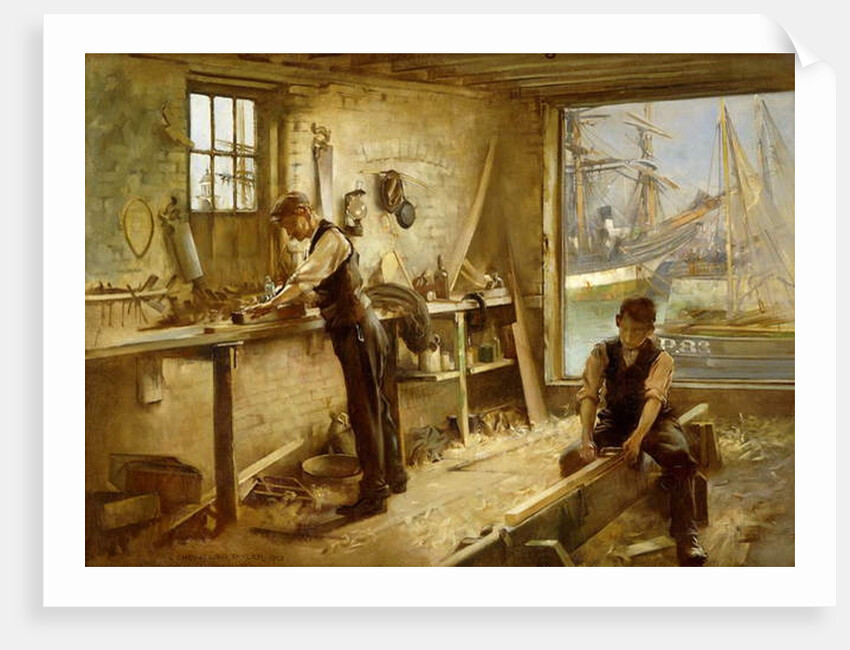 The Shipwright's Workshop, 1902 by Albert Chevallier Tayler