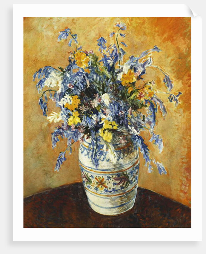 Bluebells and Narcissi in a Decorated Vase, by James Bolivar Manson