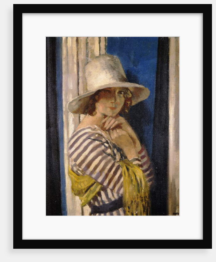Mrs Hone in a Striped Dress, c.1912 by William Orpen
