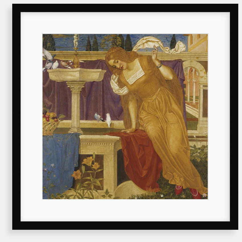 Beauty Seeing the Image of her Home in the Fountain, 1897-8 by Joseph Edward Southall