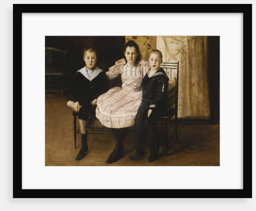 Henry Bernstein and his Brother and Sister, 1892 by Jacques-Emile Blanche