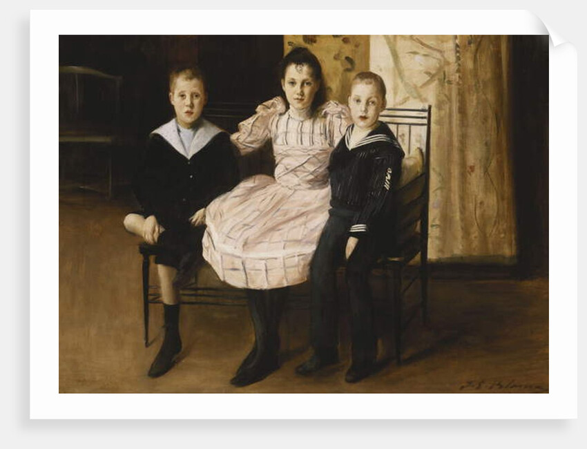 Henry Bernstein and his Brother and Sister, 1892 by Jacques-Emile Blanche