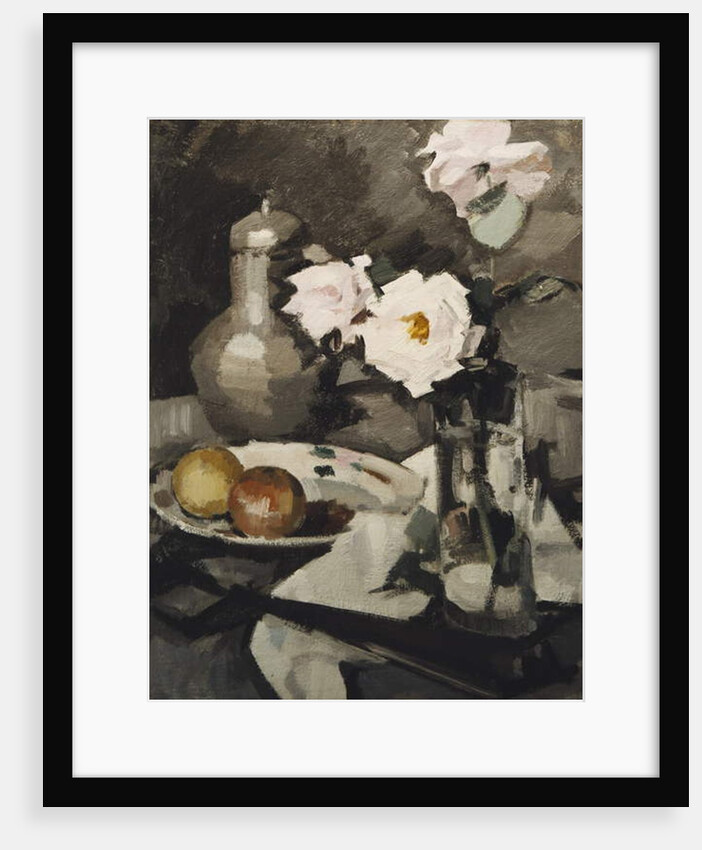Pink Roses in a Glass Vase, c. 1924 by Samuel John Peploe