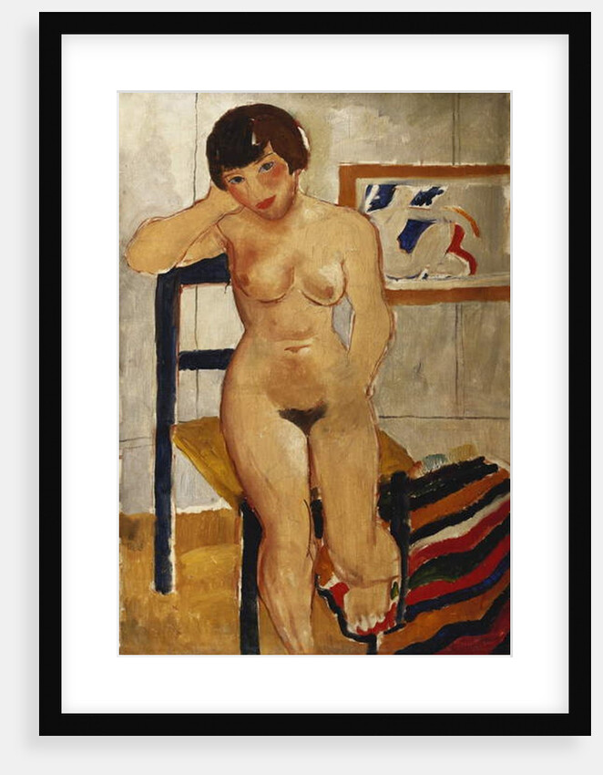Nude with a Striped Rug, Meraud Guinness, 1928 by Christopher Wood