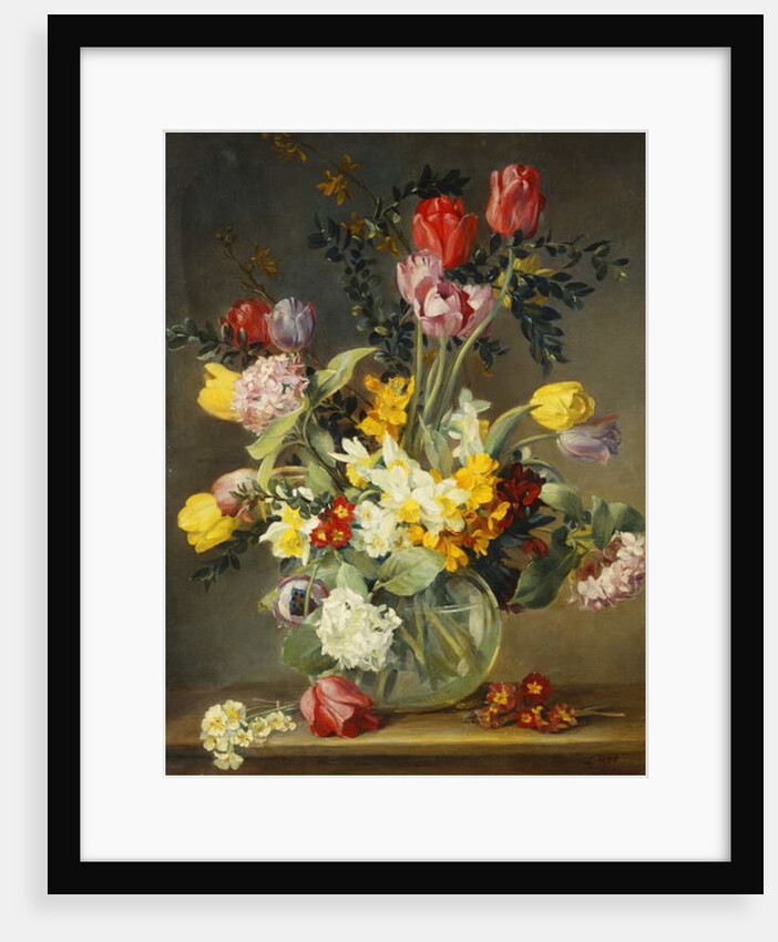 Tulips in a Glass Vase, by Albert Williams