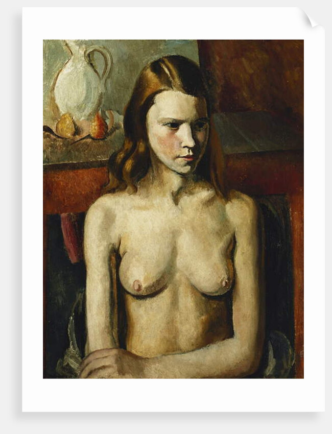 Seated Nude Girl, 1926 by Bernard Meninsky