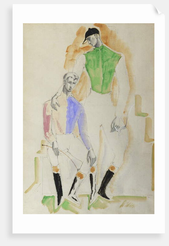 Two Jockeys by Christopher Wood