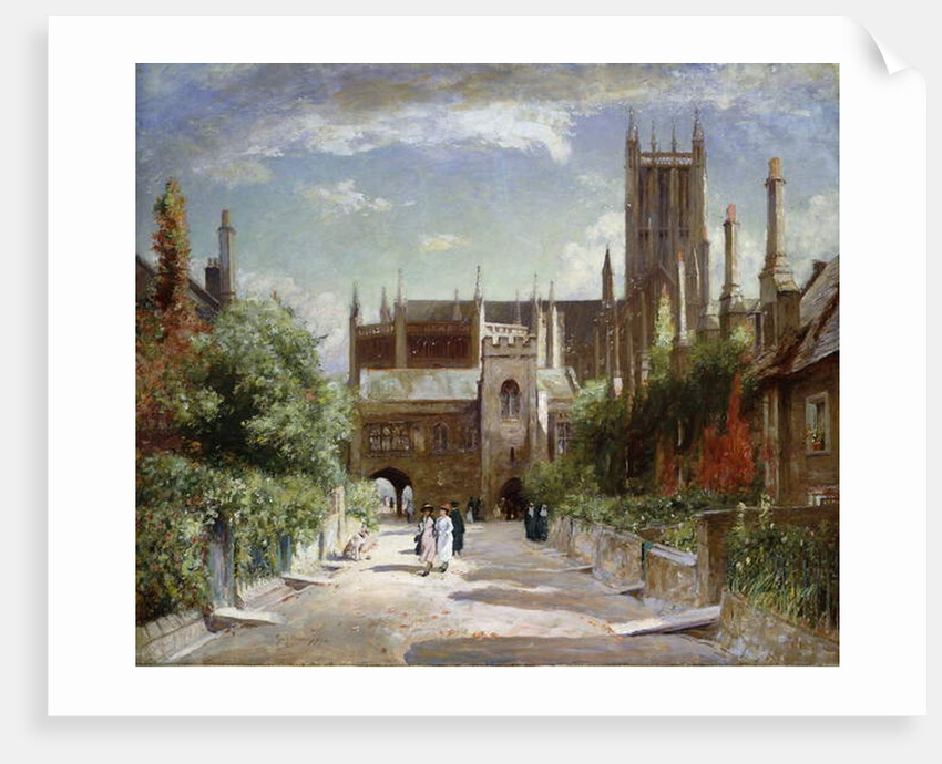 The Vicars' Close, Wells Cathedral, 1924 by David Murray