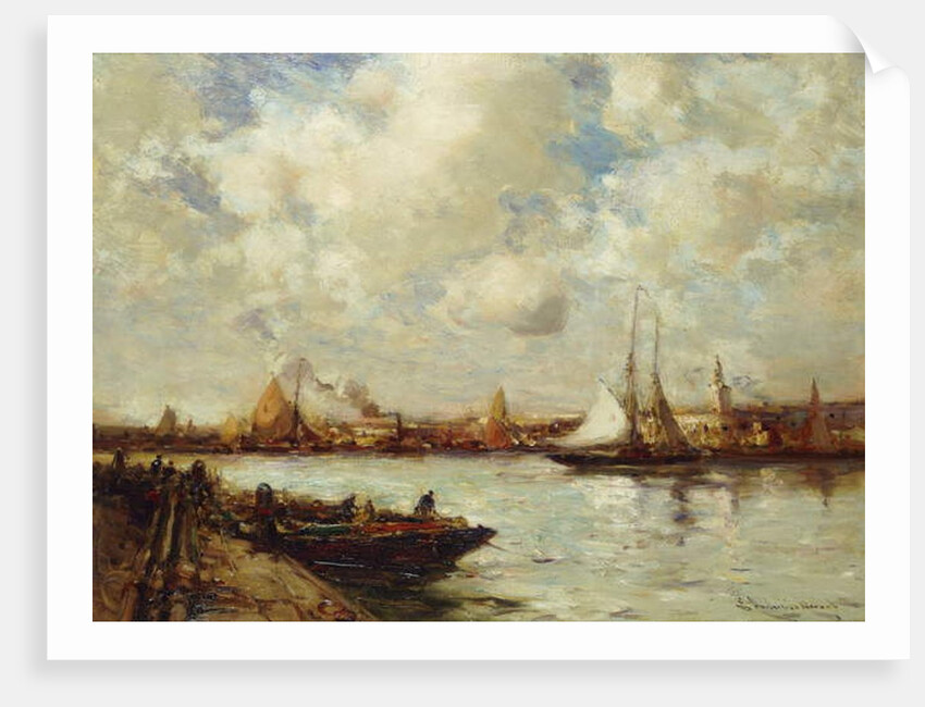 The Harbour, Southampton by E. Aubrey Hunt