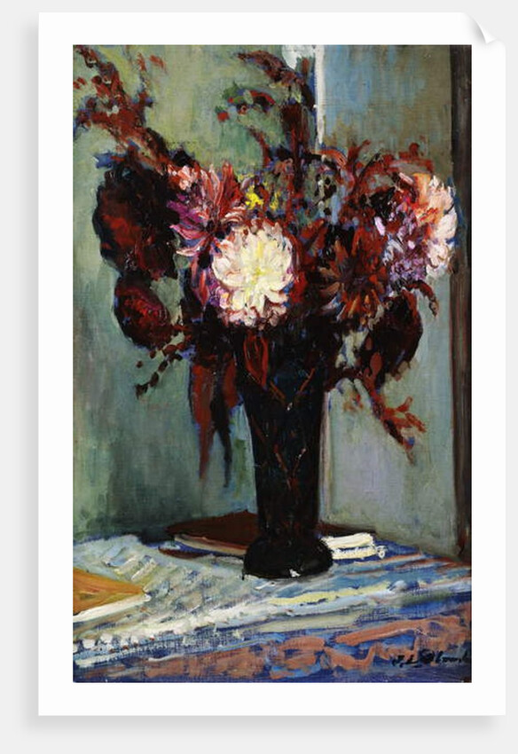 Chrysanthemums in a Vase by Jacques-Emile Blanche