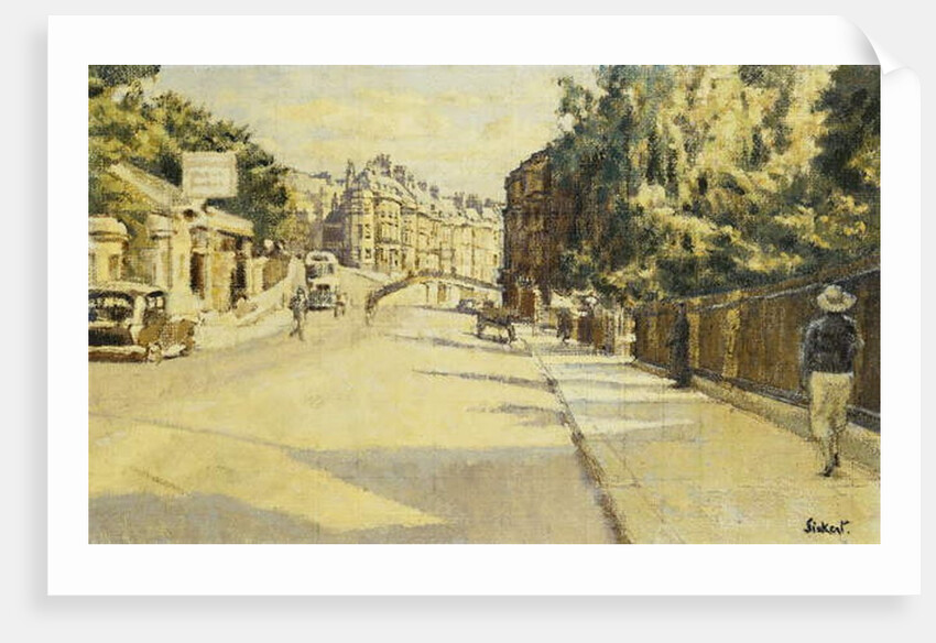 London Street, Bath, looking towards Walcot, c.1939 by Walter Richard Sickert