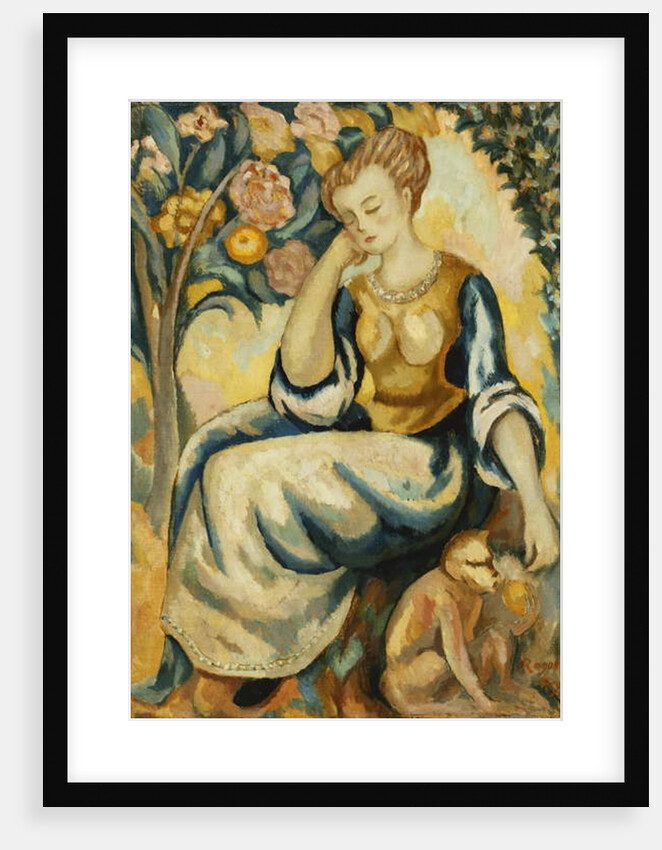 Lady with a Monkey, c.1917 by Roger Eliot Fry