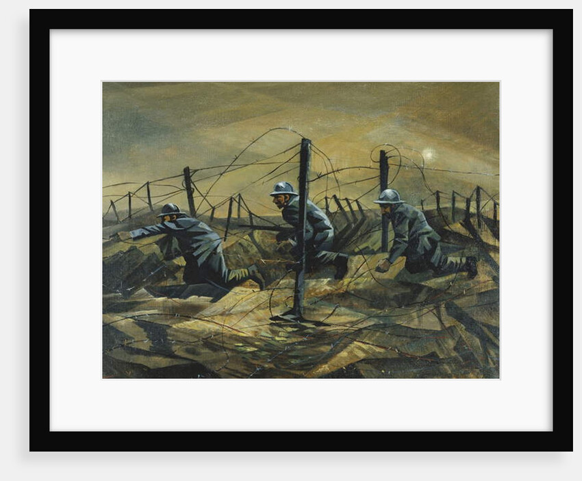 In the Trenches, 1917 by Christopher Richard Wynne Nevinson
