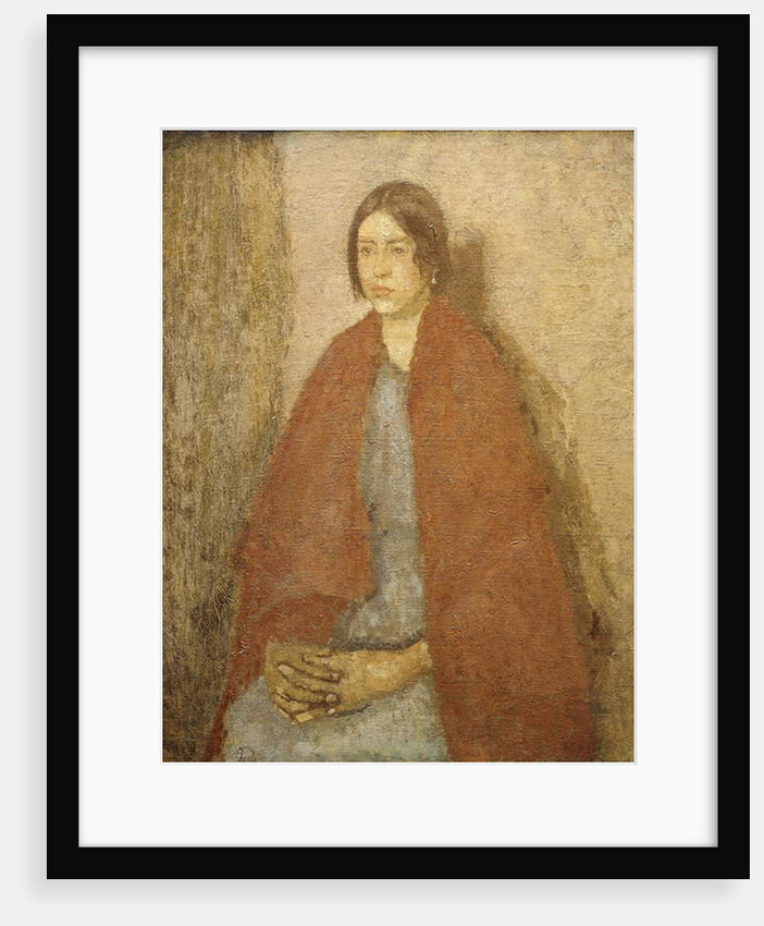 Young Woman in a Red Shawl, by Gwen John