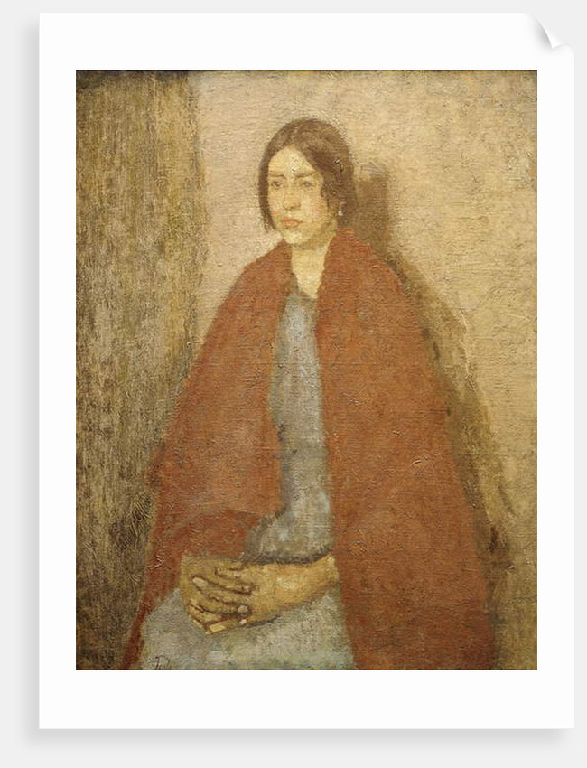 Young Woman in a Red Shawl, by Gwen John